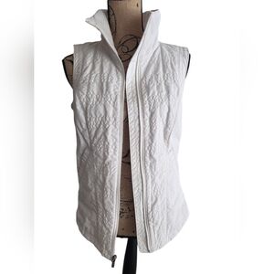 Columbia White Quilted Vest